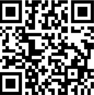 Black and white QR code with three corner position markers